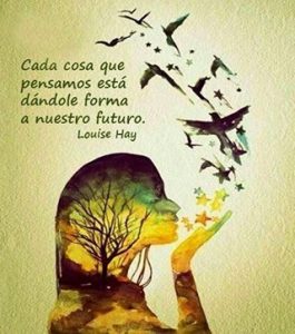 Cartel con frase de Louise Hay